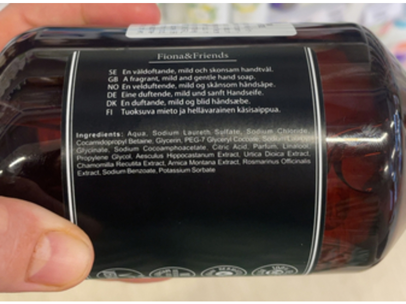 Fiono & Friends Hand Soap, Honey Suckle & Lime, 500 mL