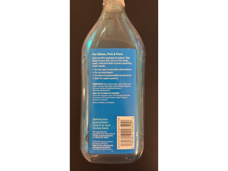 Up & Up Dishwashing Liquid, Fresh, 28 fl oz/828 mL