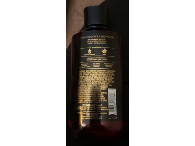Bath & Body Works Adrenaline 3 In 1 Hair, Face & Body Wash, 10 fl oz/295 mL