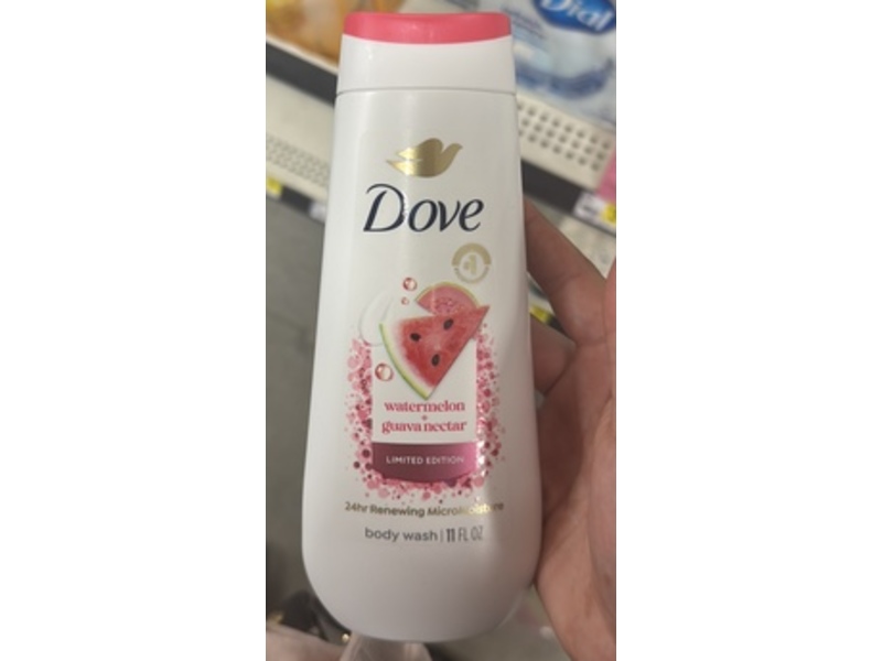 Dove 24Hr Renewing Micro Moisture Body Wash, Watermelon + Guava Nectar, 11 fl oz