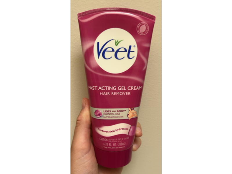 Veet Fast Acting Hair Remover Gel Cream, 6.78 fl oz/200 mL