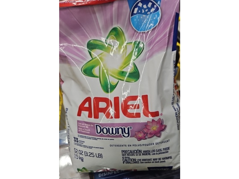 Ariel Touch Of Downy Freshness Powder Detergent, 33 Loads, 52 oz/1.5 kg