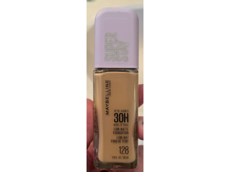 Maybelline Super Stay Lumi-Matte Foundation, 128, 1 fl oz/30 mL