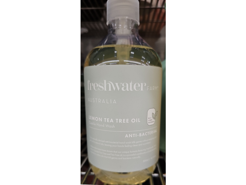 Freshwater Farm Gentle Hand Wash, Lemon Tea Tree Oil, 16.9 fl oz/500 mL