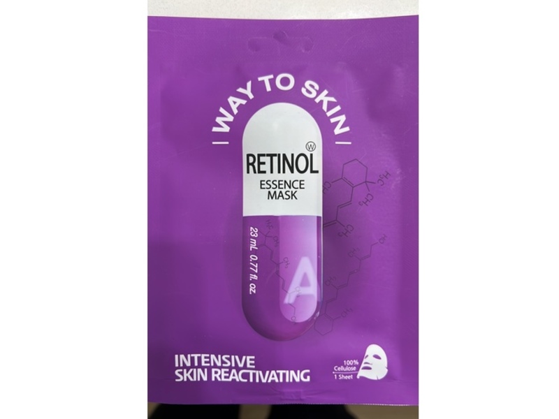 Way To Skin Retinol Essence Mask, 0.77 fl oz/23 mL