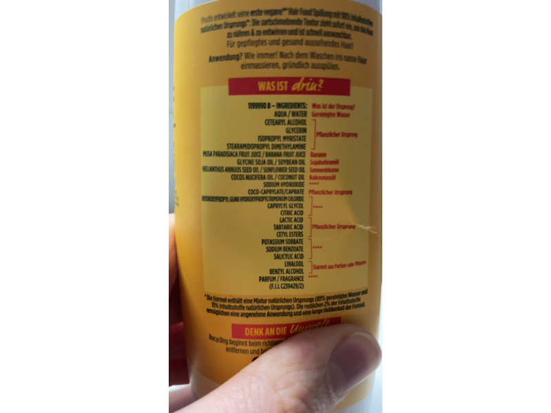 Garnier Fructis Hair Food Conditioner, Banana, 400 mL