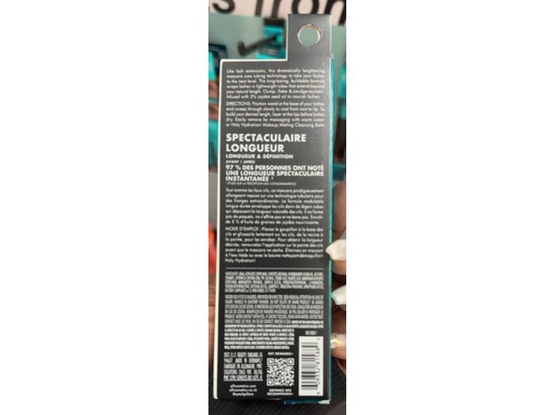 e.i.f Lash Xtndr Mascara, Pitch Black, 0.25 oz/7 g