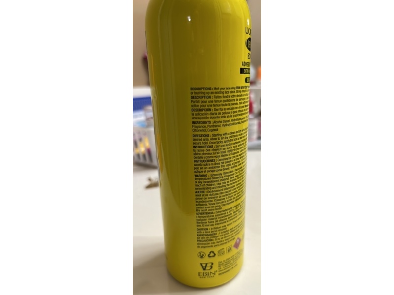 Ebin New York Wonder Lace Bond Adhesive Spray, Original, 4.58 oz/130 g