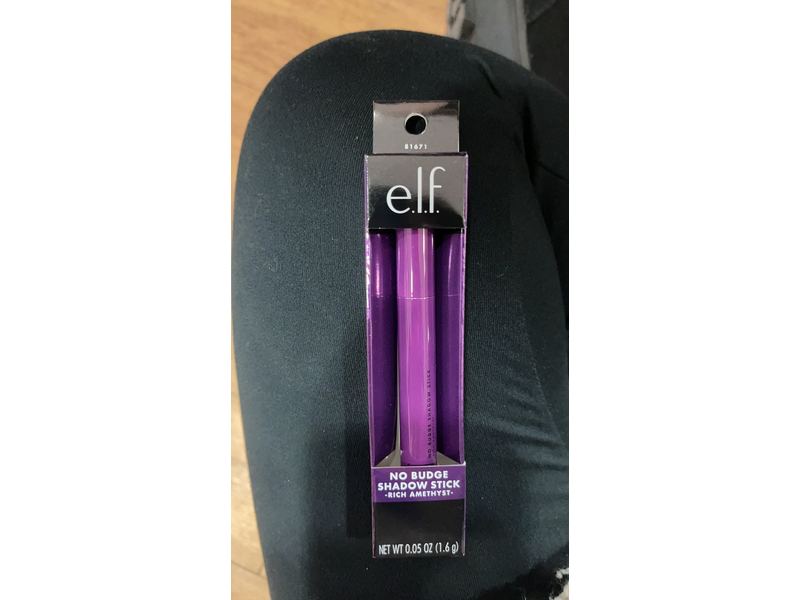 E.l.f. No Budge Shadow Stick, Rich Amethyst, 0.05 oz/1.6 g