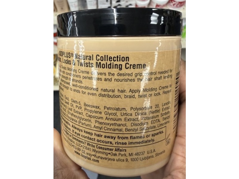 Isoplus Natural Collection Dreads Locks & Twists Molding Cream, 6 oz/170.1 g