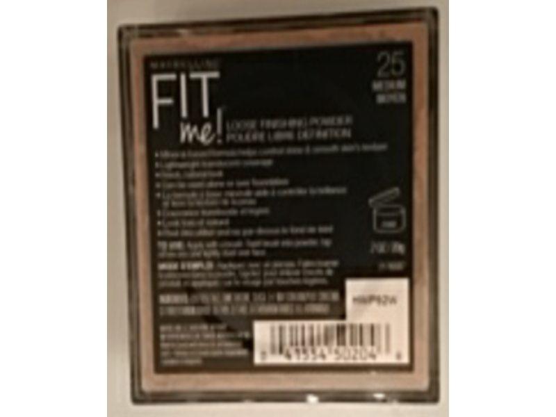 Maybelline New York Fit Me! Loose Finishing Powder, 25 Medium, 0.7 oz/20 g