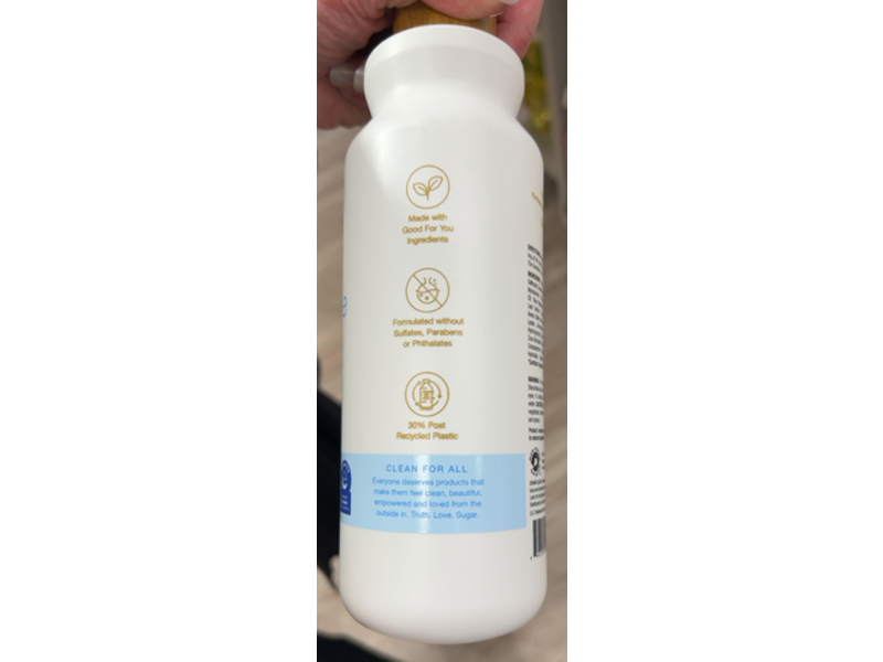 Raw Sugar The Sensitive One Shampoo, Fragrance Free, 18 fl oz/532 mL