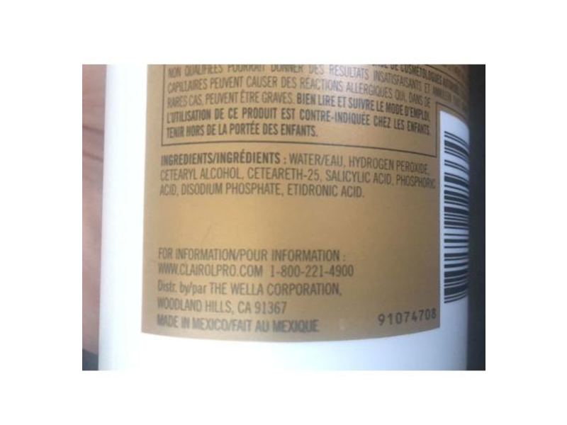 Clairol Professional Soy 4Plex Permanent Developer Activator, Cream, Deep Conditioner, 20 Volume, 32 fl oz/946 mL