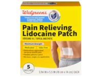 Walgreens Pain Relieving Lidocaine Patch, 5 Count - thumbnail 1