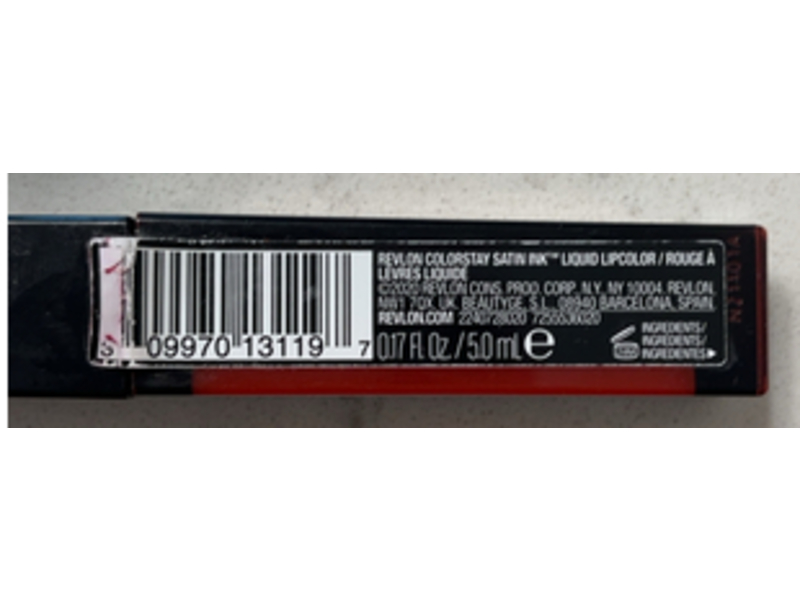 Revlon Liquid Color Stay Satin Ink Lipstick, 020 On A Mission, 0.17 fl oz/50 mL