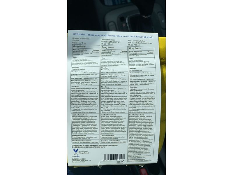 Supergoop SPF From Head-to-Toe Kit