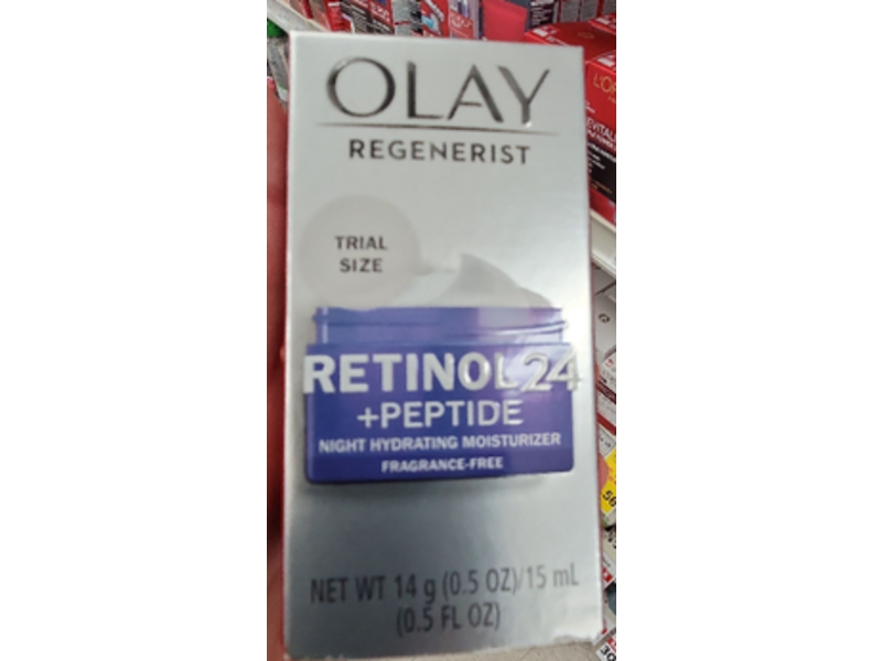 Olay Retinol 24 +Peptide Night Hydrating Moisturizer, 0.5 oz/15 mL