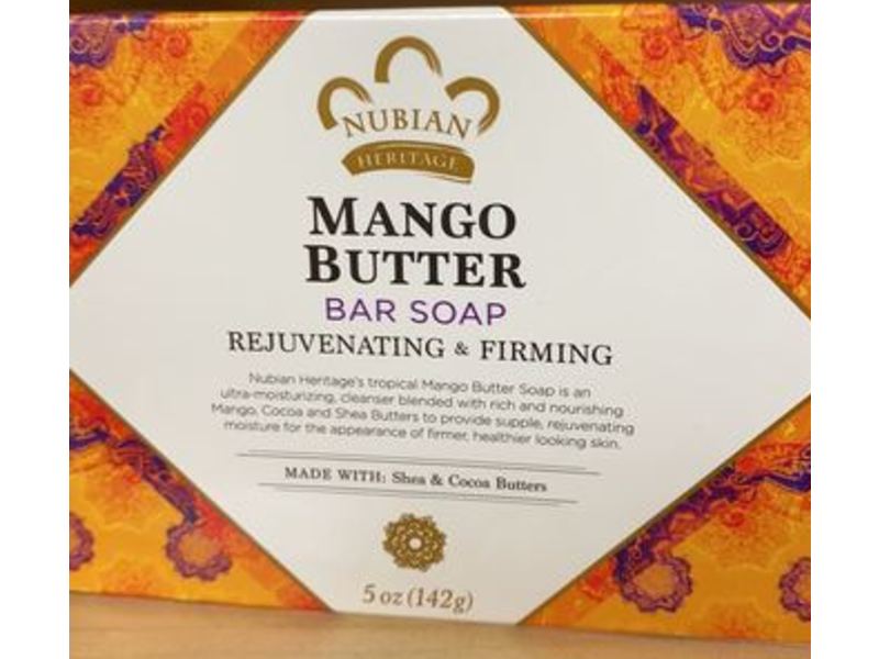 Nubian Heritage Bar Soap, Mango Butter, 5 oz/142 g