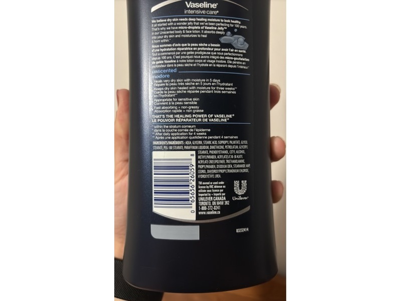 Vaseline Men Repairing Moisture Body Lotion, 600 mL