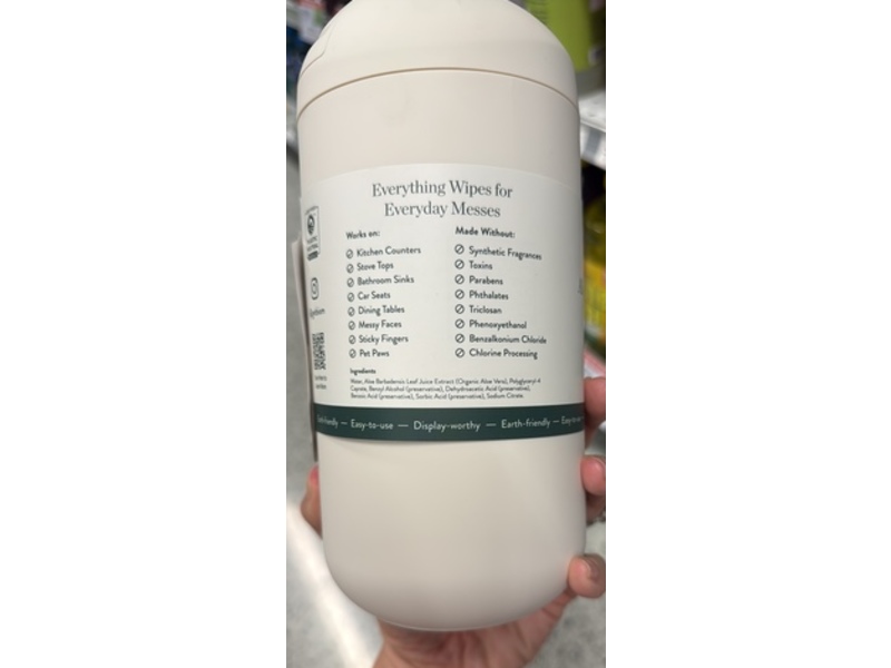 Biom All-Purpose Cleaning Wipes, Fragrance Free 60 Count