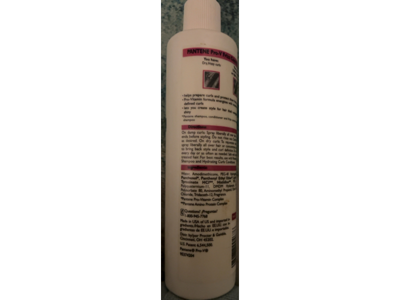 Pantene Pro-V Frizz Control Treatment Curl Reviving, 8.5 fl oz/250 mL