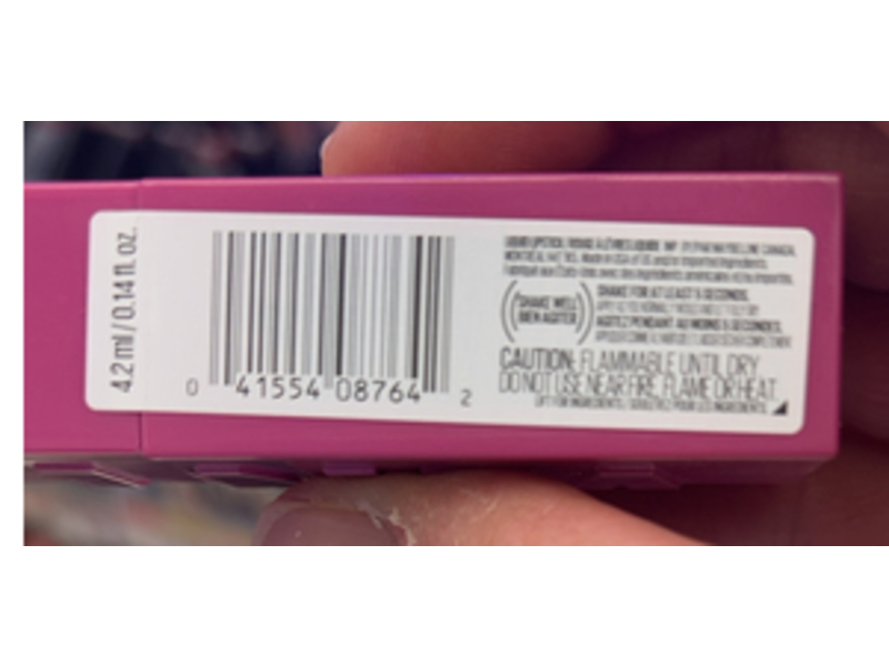 Maybelline Super Stay Vinyl Ink Liquid Lip Color, 165 Edgey, 0.14 fl oz/4.2 mL