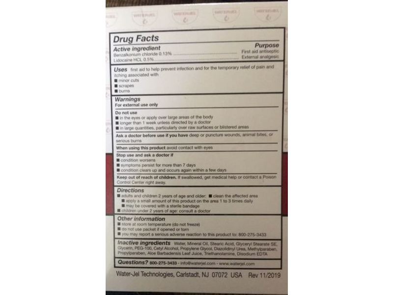Water-Jel First Aid & Burn Cream, 144 Count