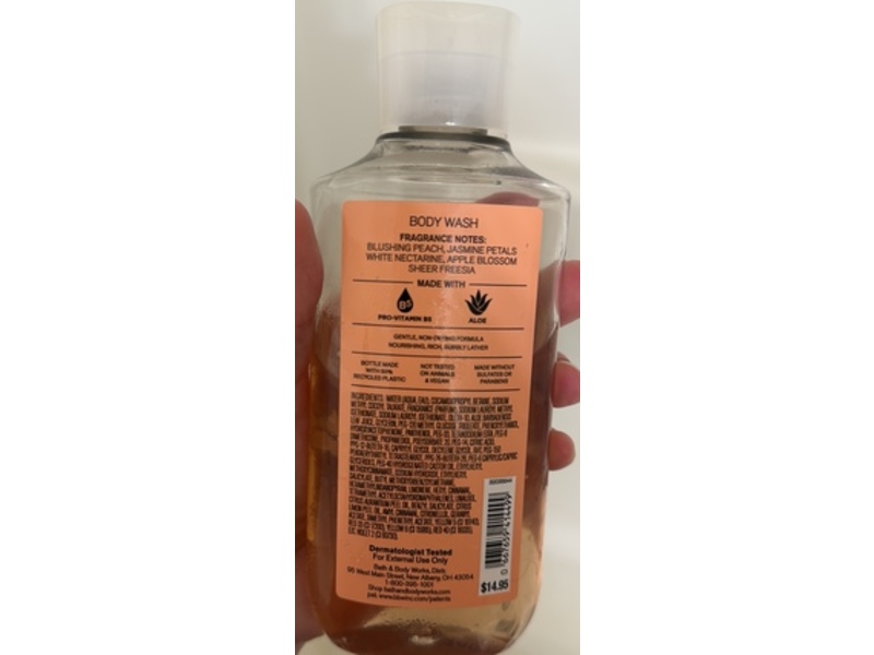 Bath & Body Works Body Wash, Pretty As A Peach, 10 fl oz/295 mL