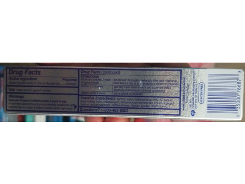 Colgate Fluoride Anticavity Toothpaste, Maxfresh With Whitening, Breath Strips, Cool Mint, 1.9 oz/53.8 g