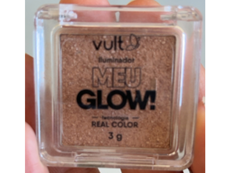 Vult Meu Glow Compact Facial Illuminator, Real Color Champagne, 3 g