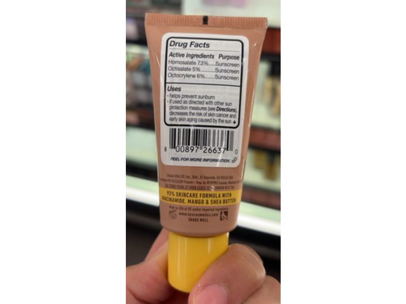 Nyx Professional Makeup Buttermelt Glaze Sunscreen Glow Skin Tint, SPF 30, Cashew Butta, 1 fl oz/30 mL