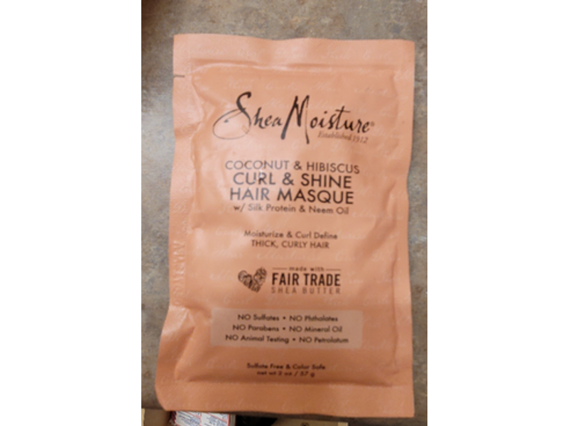 SheaMoisture Curl & Shine Hair Masque, Coconut & Hibiscus, 2 oz/57 g