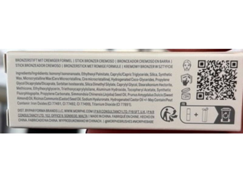 Morphe Sudden Heat Creamy Bronzer Stick, Ignite, 0.28 oz/8 g