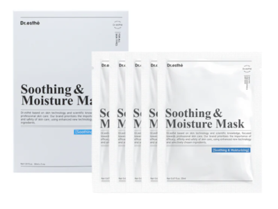 Dr Esthe Soothing & Moisture Masks, 1.01 fl oz/30 mL, 5 Count