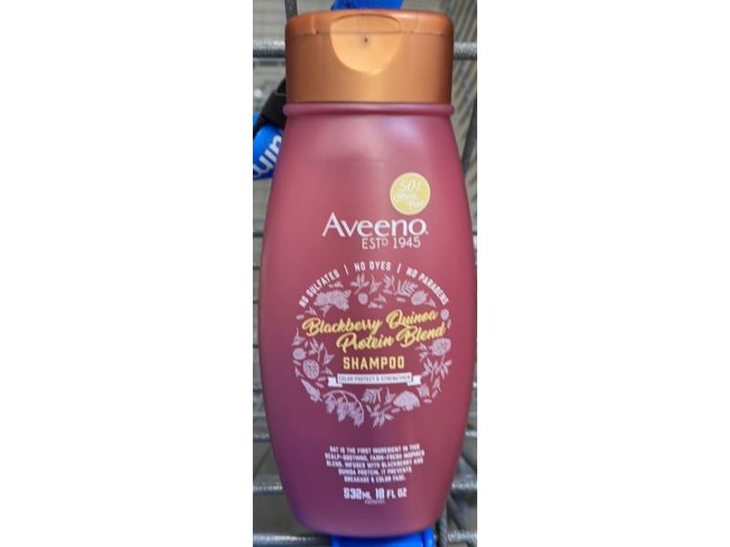 Aveeno Shampoo, Blackberry Quinoa, 18 fl oz/532 mL