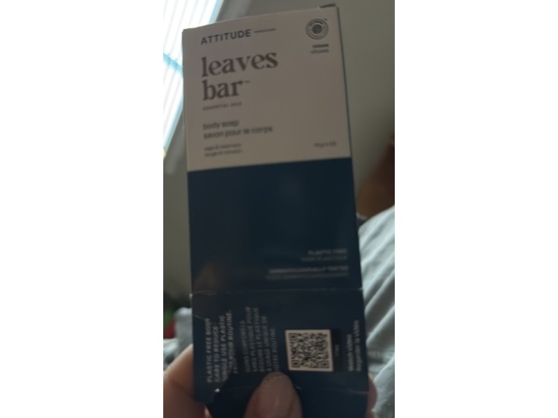 Attitude Leaves Bar Body Soap, Sage & Rosemary, 4 oz/113 g