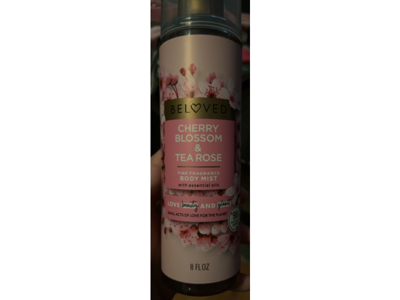 Love Beauty & Planet Beloved Fine Fragrance Body Mist, Cherry Blossom & Tea Rose, 8 fl oz