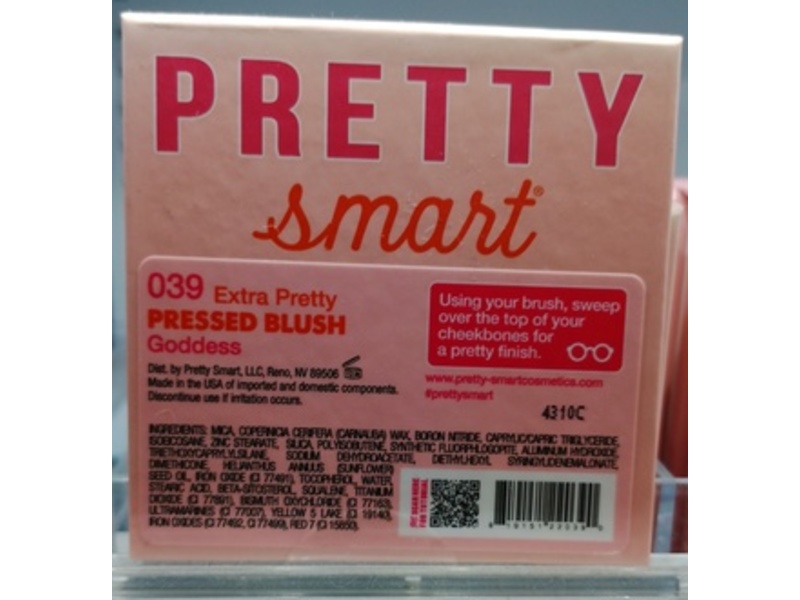 Pretty Smart Extra Pretty Pressed Blush, 039 Goddess, 0.19 oz/5.5 g