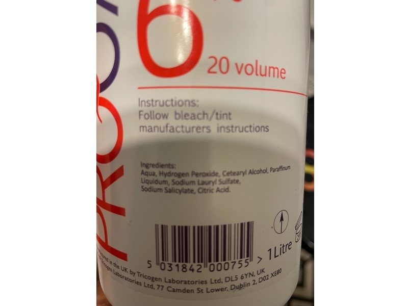 Pro Oxide Cream Peroxide, 20 Volume, 1 L