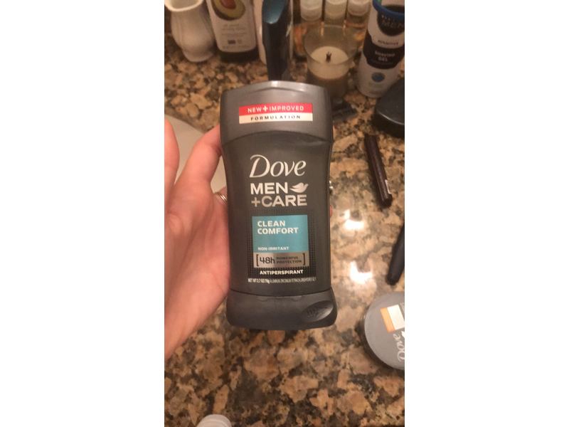 Dove Men + Care Non Irritant Antiperspirant Deodorant, Clean Comfort, 2.7 oz/76 g