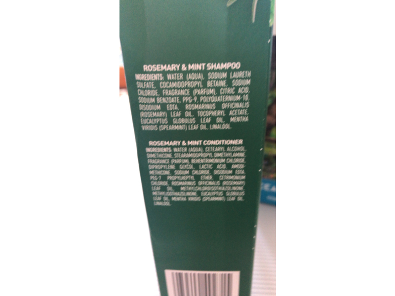 Suave Shampoo & Conditioner Set, Rosemary & Mint, 18 fl oz/532 mL