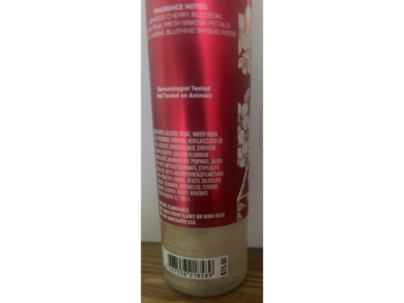 Bath & Body Works Diamond Shimmer Mist, Japanese Cherry Blossom, 4.9 fl oz/146 mL