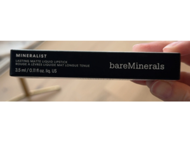 Bare Minerals Mineralist Lasting Matte Liquid Lipstick, Passionate, 0.11 fl oz/3.5 mL