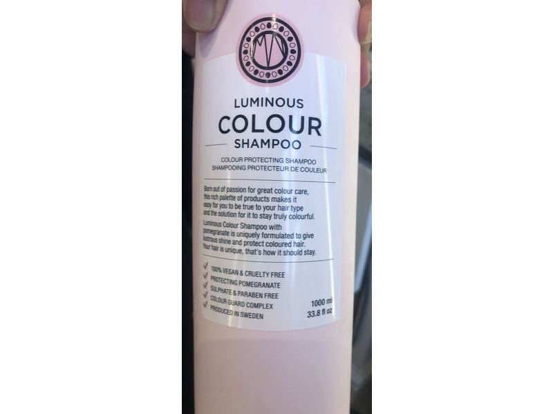 Maria Nila Luminous Colour Shampoo, 33.8 fl oz/1000 mL