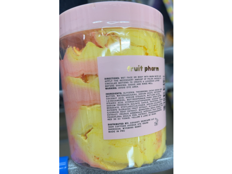 Fruit Pharm Mango Mousse Smoothing Shave Butter, Mango + Hyaluronic Acid, 5 oz/142 g