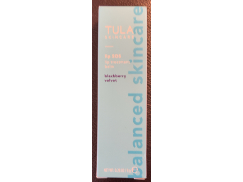 Tula Sos Lip Treatment Balm, Blackberry Velvet, 0.28 oz/8 g