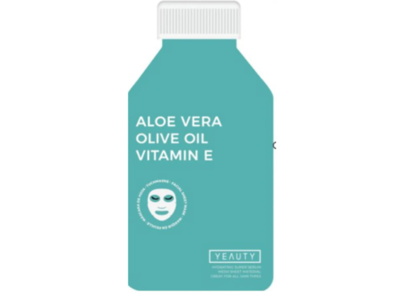 Yeauty Smoothie Cloth Mask, Aloe Vera Olive Oil Vitamin E, 1 Count