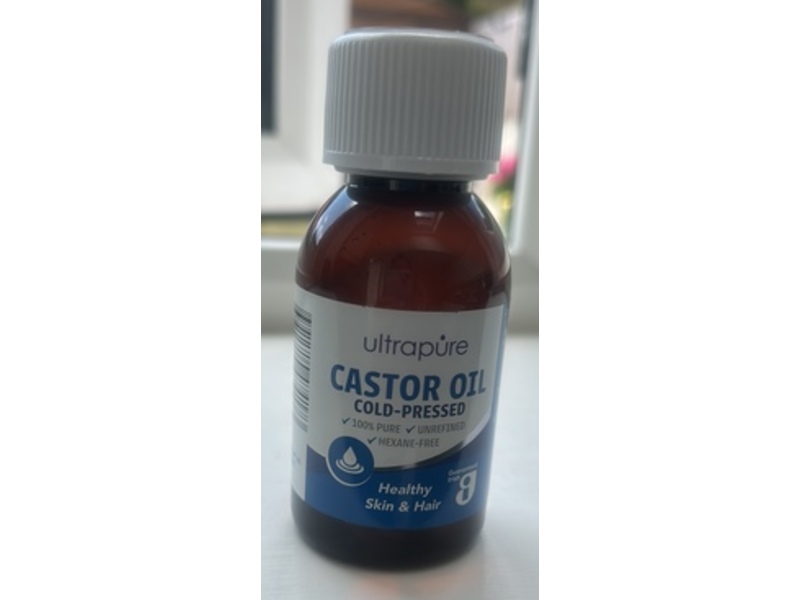 Ultra Pure Castor Oil, Cold Pressed, 100 mL