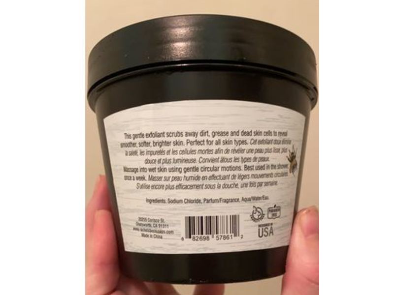 Rachel's Best Soaps Milk & Honey Body Scrub, 19.4 oz/550 g