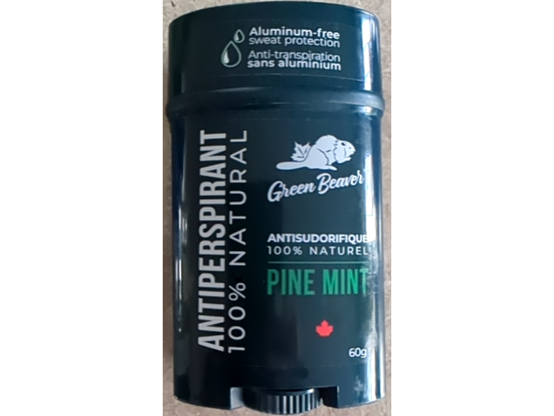 Green Beaver 100 % Natural Antiperspirant, Pine Mint, 60 g